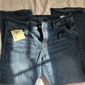 American Eagle Outfitters Dark Blue Flare Jeans